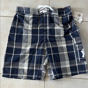 Yankees Plaid Swim Trunks - MLB Genuine Merchandise – G-III Sports by Carl Banks